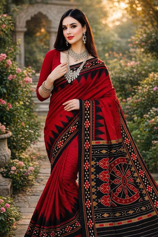SambikaSaree- Traditional & Modern Saree Collection introducing our elegant sambalpuri cotton saree, a…